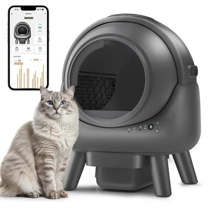 yuyu SmartBox: Automatic Cat Litter Box with App and Odor Control