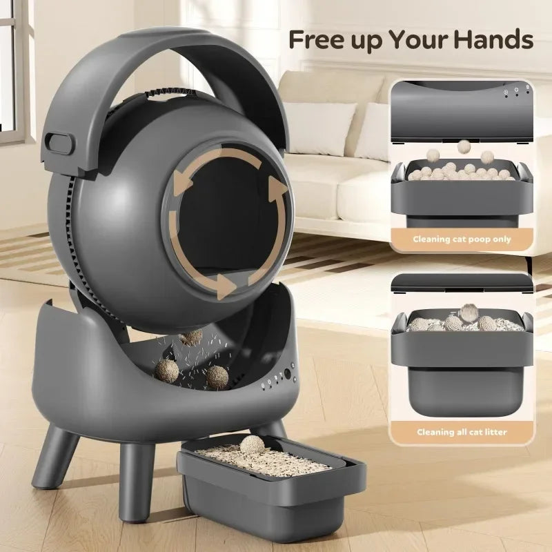 yuyu SmartBox: Automatic Cat Litter Box with App and Odor Control